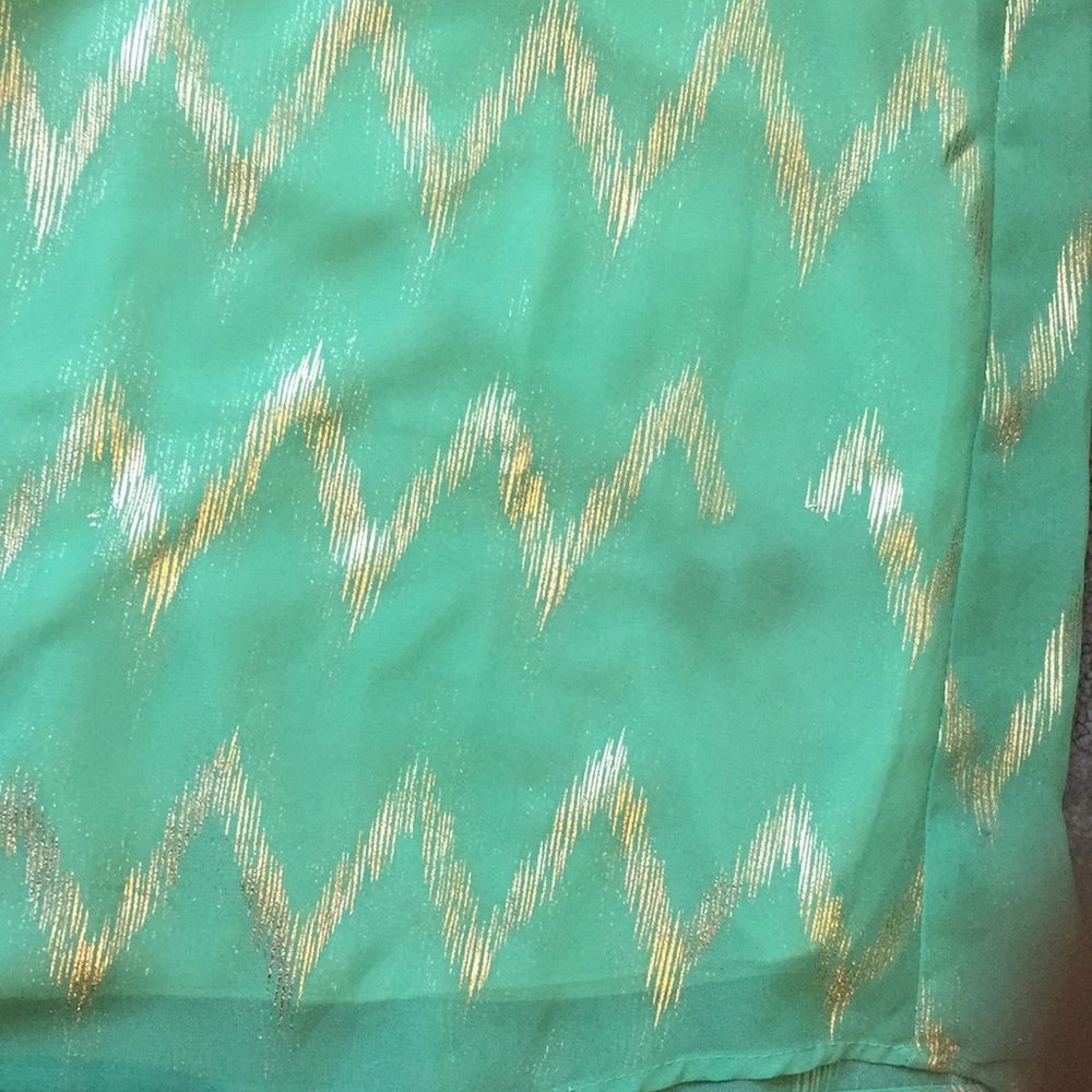 Anthropologie metallic chevron dress - Picture 6 of 7
